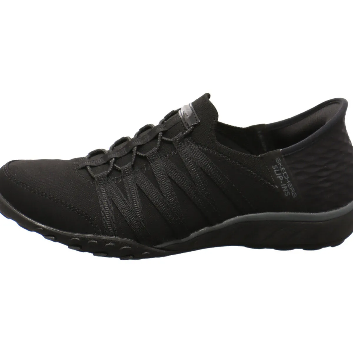 Skechers Slipper Breathe Easy - Roll with Me schwarz Hot