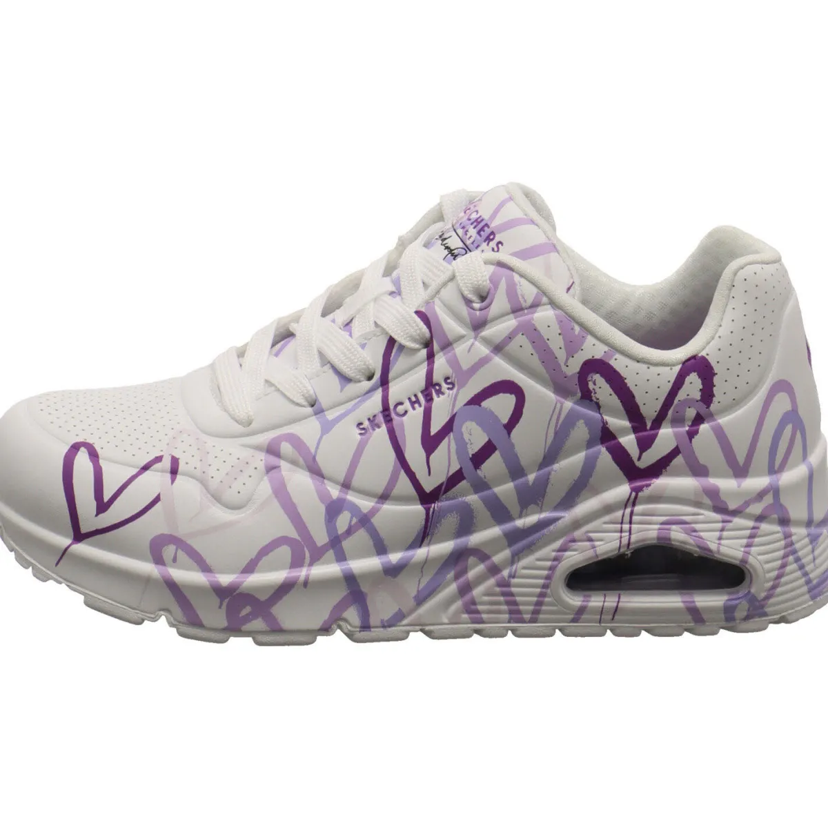 Skechers Sneaker low Uno - Spread the Love weiß Clearance