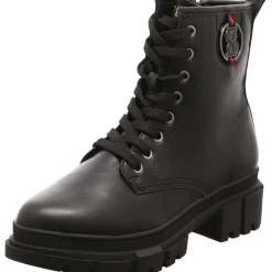 s.Oliver Schnürboot schwarz Clearance