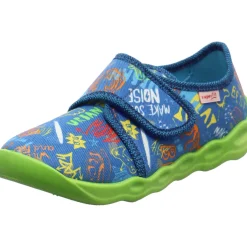 Superfit Hausschuh Bubble blau