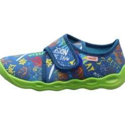 Superfit Hausschuh Bubble blau