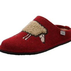 Tofee Hausschuh Schaf rot Clearance