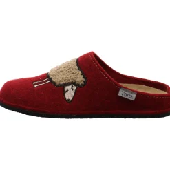 Tofee Hausschuh Schaf rot Clearance