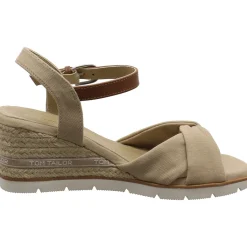 Tom Tailor Keilsandalette beige New