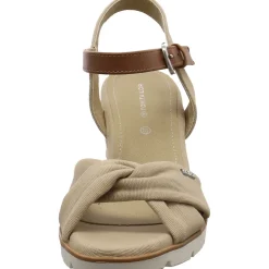 Tom Tailor Keilsandalette beige New