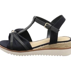 Tom Tailor Keilsandalette blau New