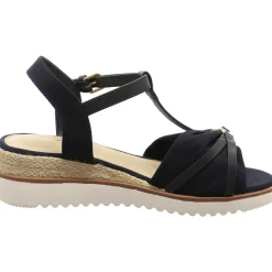 Tom Tailor Keilsandalette blau New