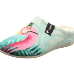 Verbenas Hausschuh York Animal Pelo grün Hot