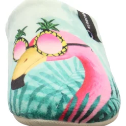 Verbenas Hausschuh York Animal Pelo grün Hot