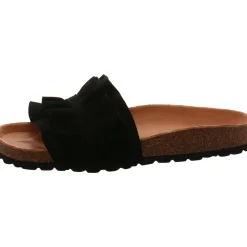 Verbenas Pantolette Rocio Serraje Volante schwarz Discount