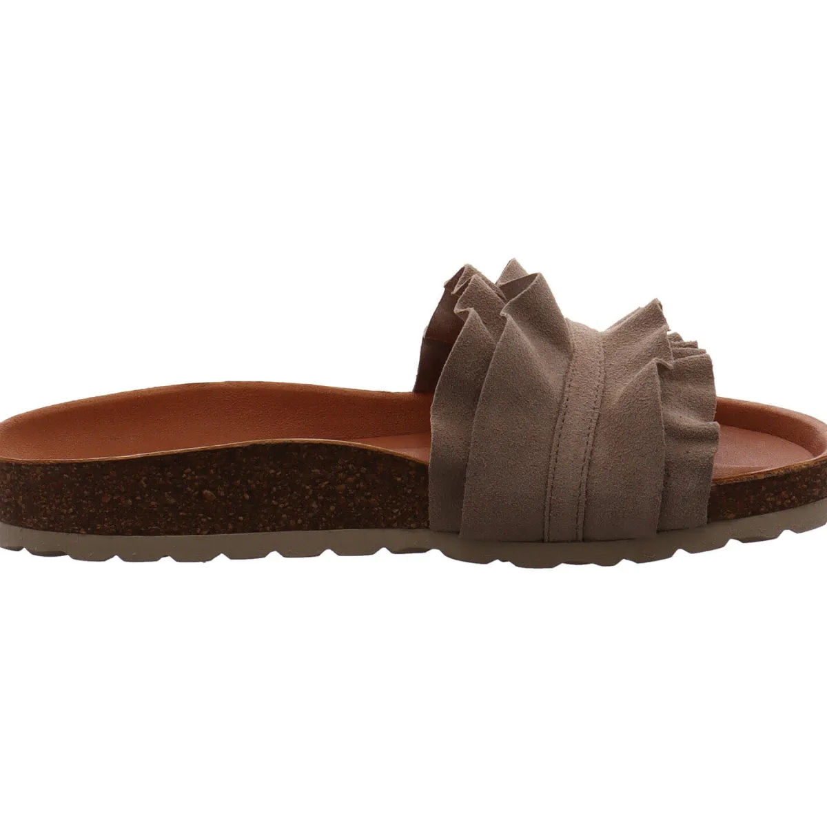 Verbenas Pantolette Rocio Serraje Volante beige