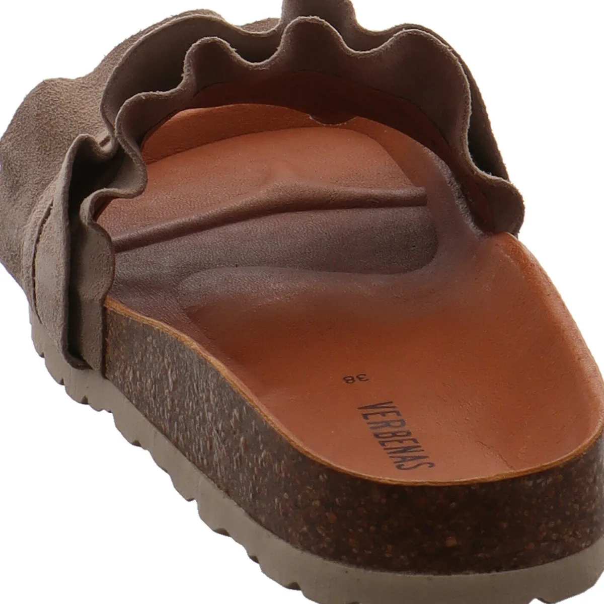 Verbenas Pantolette Rocio Serraje Volante beige
