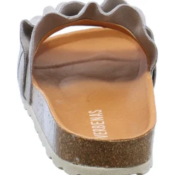 Verbenas Pantolette Rocio Serraje Volante grau Sale