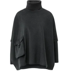 Yaya Poncho schwarz Sale
