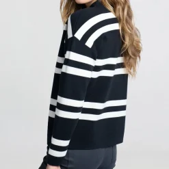 Yaya Pullover schwarz/weiß Hot