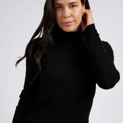 Yaya Pullover schwarz Hot