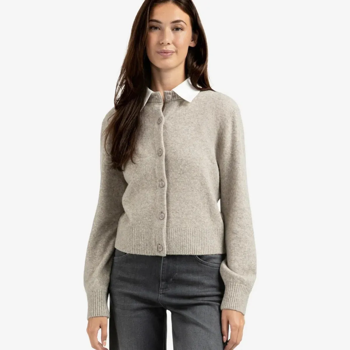 Yaya Strickjacke grau Sale