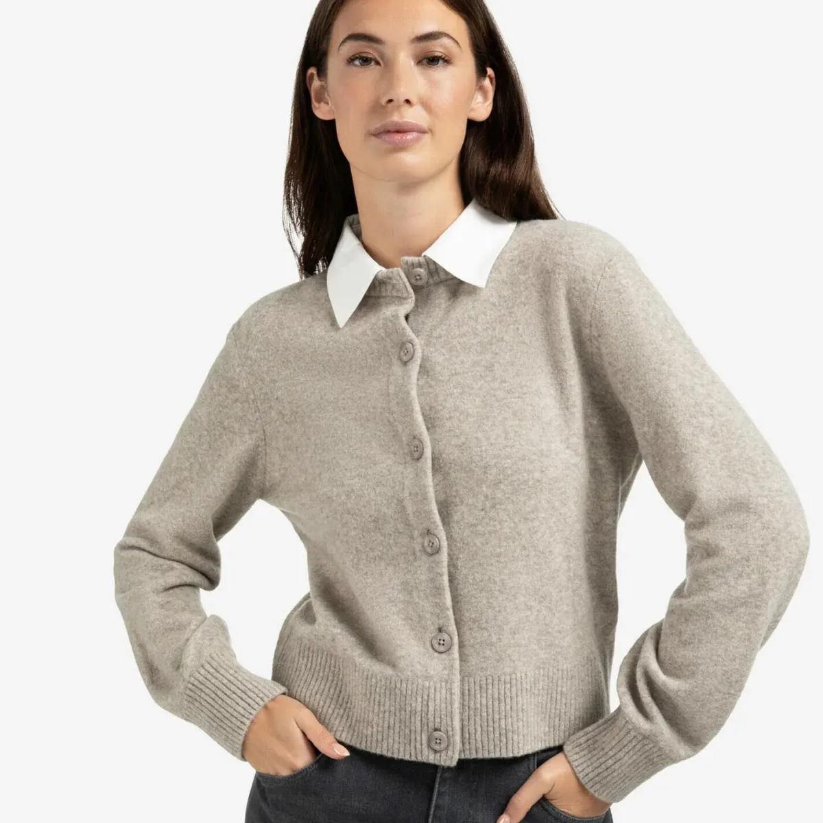 Yaya Strickjacke grau Sale