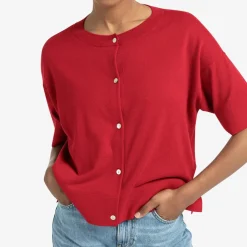 Yaya Strickjacke rot Clearance